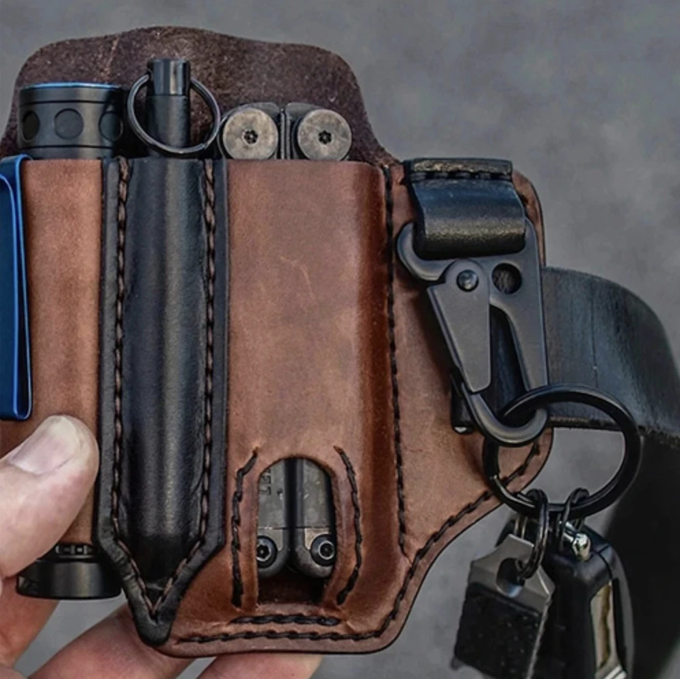 Buy 2 Free Shipping-EDC Multitool Leather Sheath