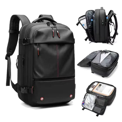 AIRBAG™ Vacuum Seal Waterproof Travel Backpack 60L  💼 – Carry-On, Hiking & Everyday Daypack for Men & Women