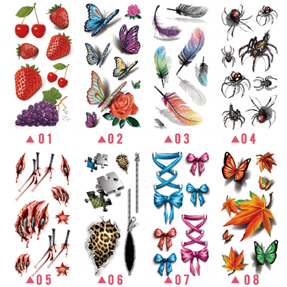 Trendy 3D Tattoo Stickers (20PCS)
