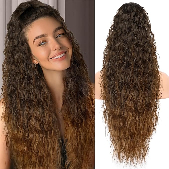 ✨Mega Curly Ponytail – Get Instant Glam and Gorgeous Volume! 🔥