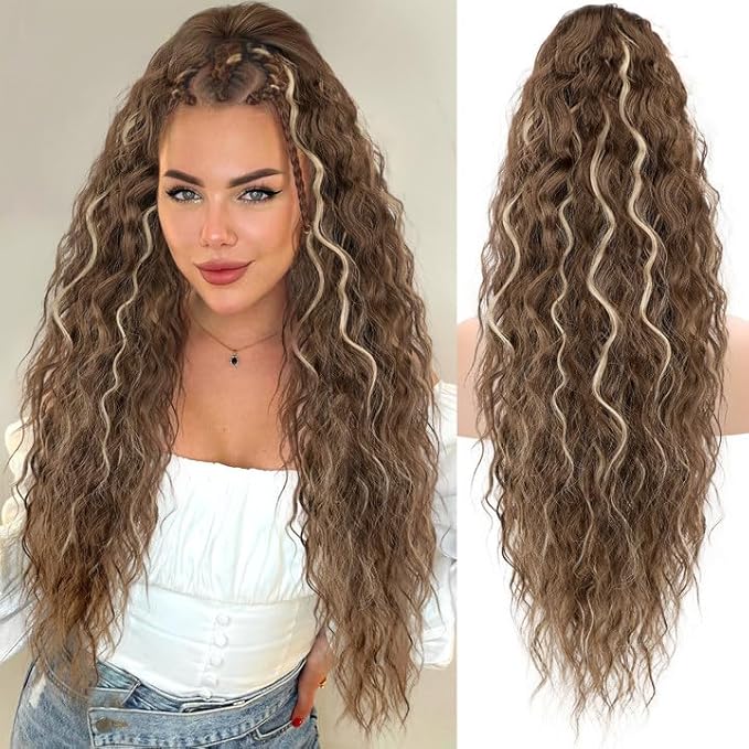 ✨Mega Curly Ponytail – Get Instant Glam and Gorgeous Volume! 🔥
