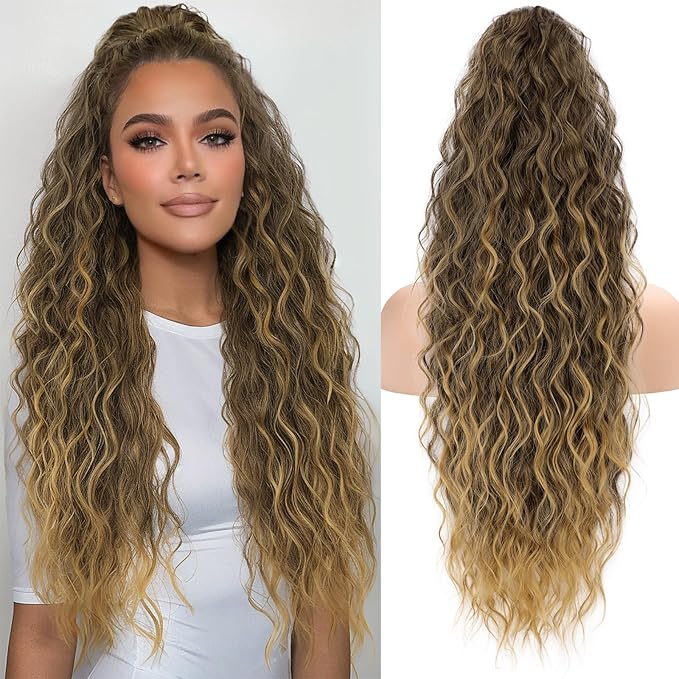 ✨Mega Curly Ponytail – Get Instant Glam and Gorgeous Volume! 🔥