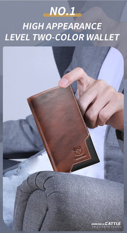 💯Cowhide Vintage Wallet