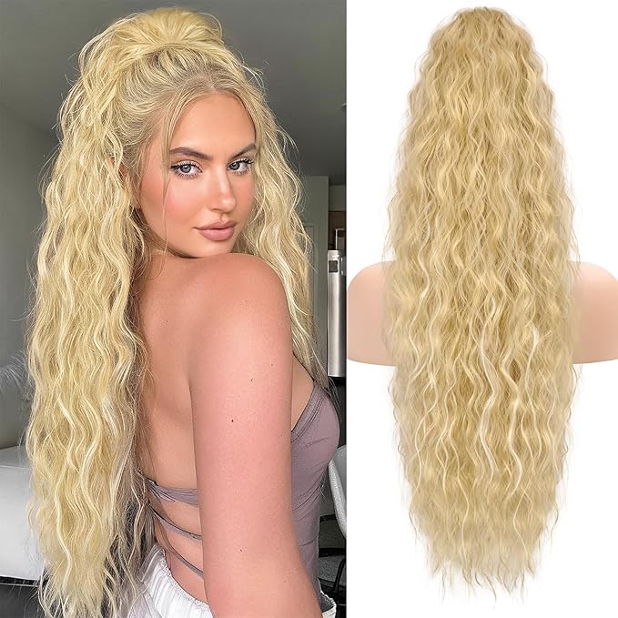 ✨Mega Curly Ponytail – Get Instant Glam and Gorgeous Volume! 🔥