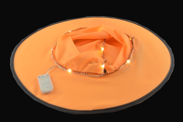 (2Pcs)HALLOWEEN Decorations Glowing Witch Hat Decorations 2 in 1 Hanging/Wearable