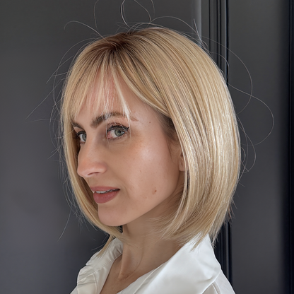 Theodora - Wigyy Ash Blonde Straight Layered Wigs