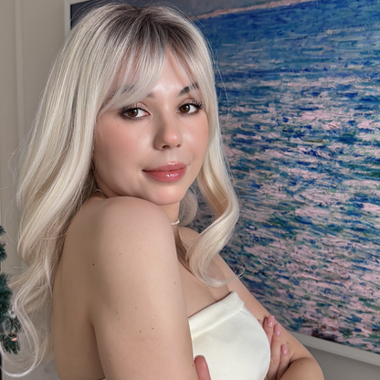 Imogen - Wigyy Blonde Curl Daily Use Wig with Bang