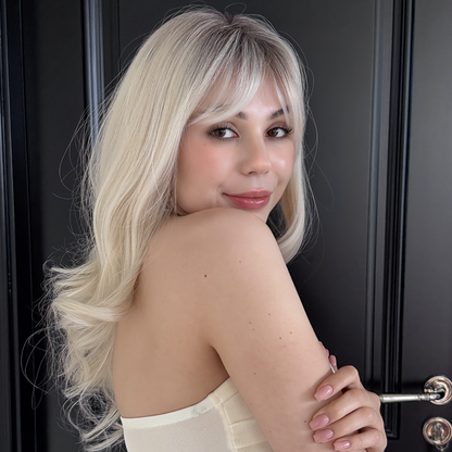 Imogen - Wigyy Blonde Curl Daily Use Wig with Bang