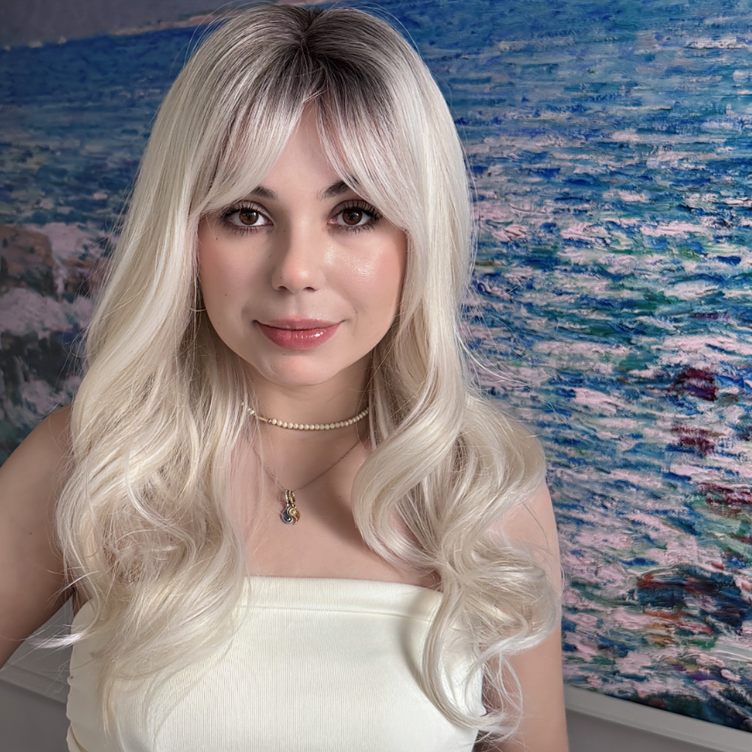 Imogen - Wigyy Blonde Curl Daily Use Wig with Bang