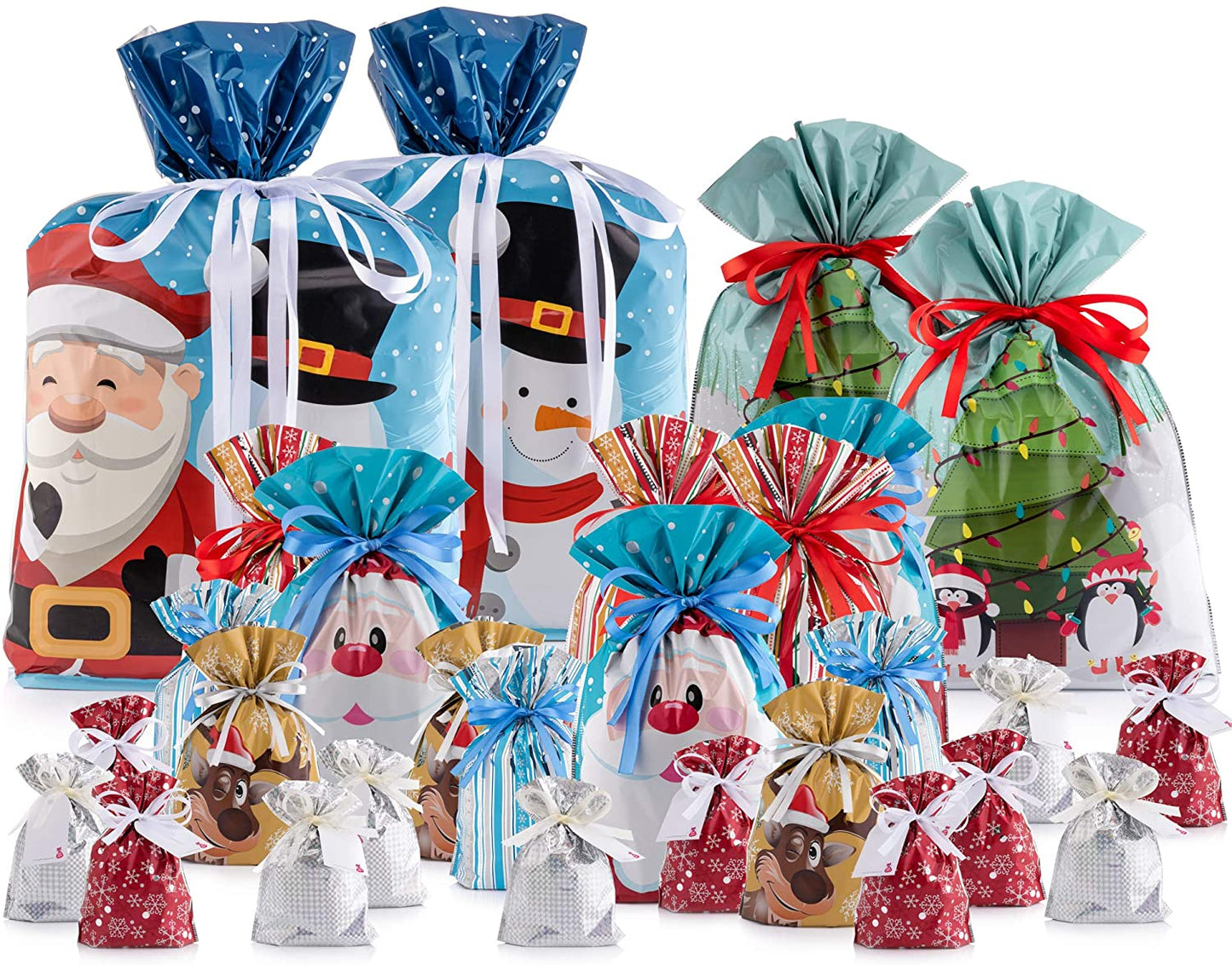 【Quarterly discount -- Welcoming christmas】Drawstring Christmas Gift Bags