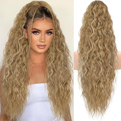 ✨Mega Curly Ponytail – Get Instant Glam and Gorgeous Volume! 🔥