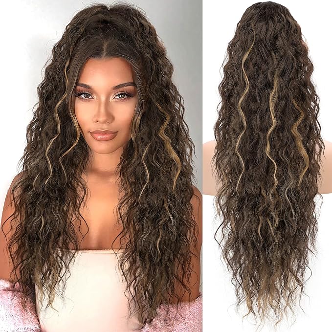 ✨Mega Curly Ponytail – Get Instant Glam and Gorgeous Volume! 🔥