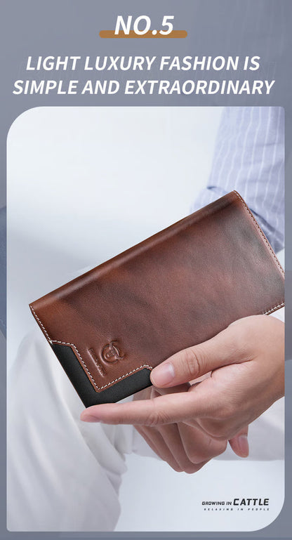 💯Cowhide Vintage Wallet