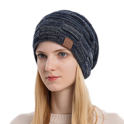 Luxe-Knit Beanie - Soft Mixed-Color Unisex Winter Essential