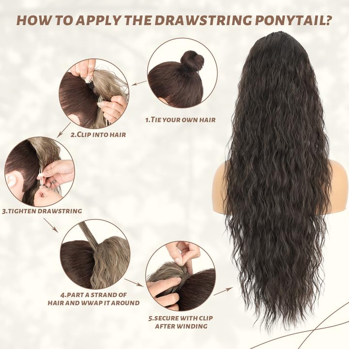 ✨Mega Curly Ponytail – Get Instant Glam and Gorgeous Volume! 🔥