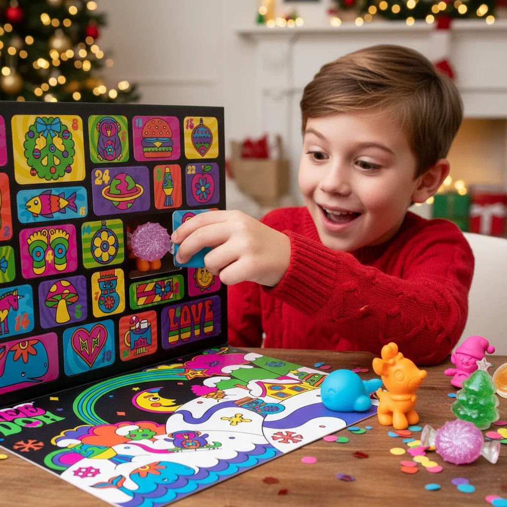 2025 Christmas- Holiday Advent Calendar with 24 Fun Fidget Toys