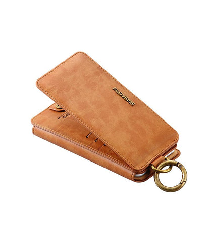 Classic Retro Stand Wallet Case for iPhone