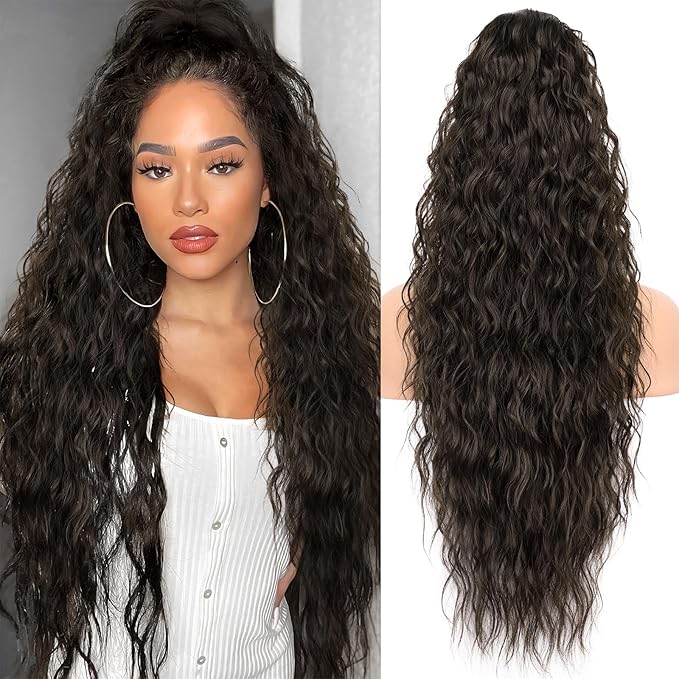 ✨Mega Curly Ponytail – Get Instant Glam and Gorgeous Volume! 🔥