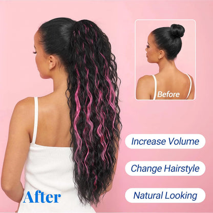 ✨Mega Curly Ponytail – Get Instant Glam and Gorgeous Volume! 🔥