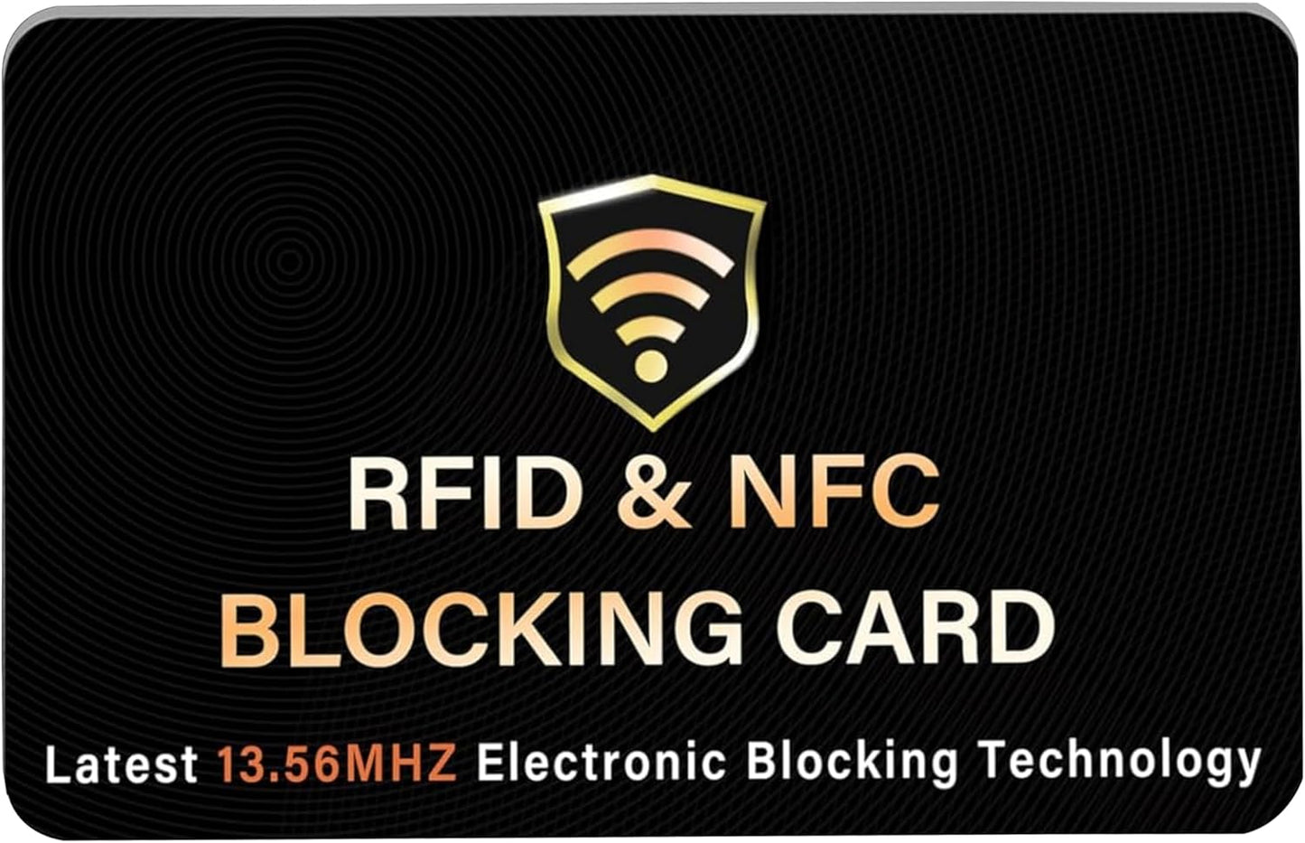 SynTech RFID Blocking Card – Protects Your Entire Wallet from Scanners & Digital Theft (Black)