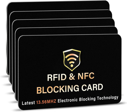 SynTech RFID Blocking Card – Protects Your Entire Wallet from Scanners & Digital Theft (Black)