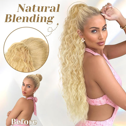 ✨Mega Curly Ponytail – Get Instant Glam and Gorgeous Volume! 🔥