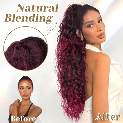 ✨Mega Curly Ponytail – Get Instant Glam and Gorgeous Volume! 🔥