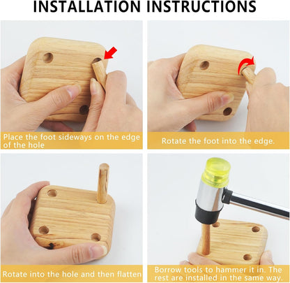 Mini wooden chair phone holder, suitable for iPhone, iPad and tablet.