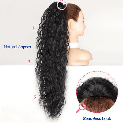 ✨Mega Curly Ponytail – Get Instant Glam and Gorgeous Volume! 🔥