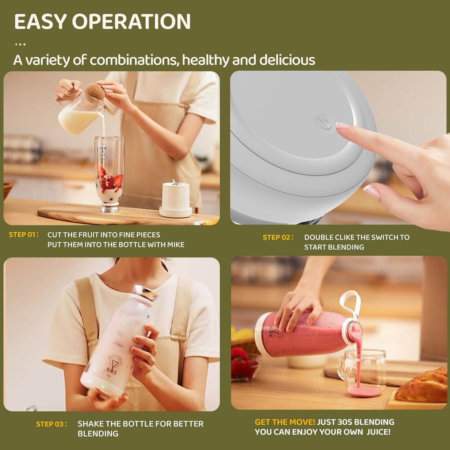 Portable juicer ✨ Fresh Energy Anywhere