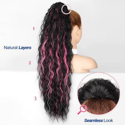 ✨Mega Curly Ponytail – Get Instant Glam and Gorgeous Volume! 🔥