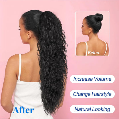 ✨Mega Curly Ponytail – Get Instant Glam and Gorgeous Volume! 🔥