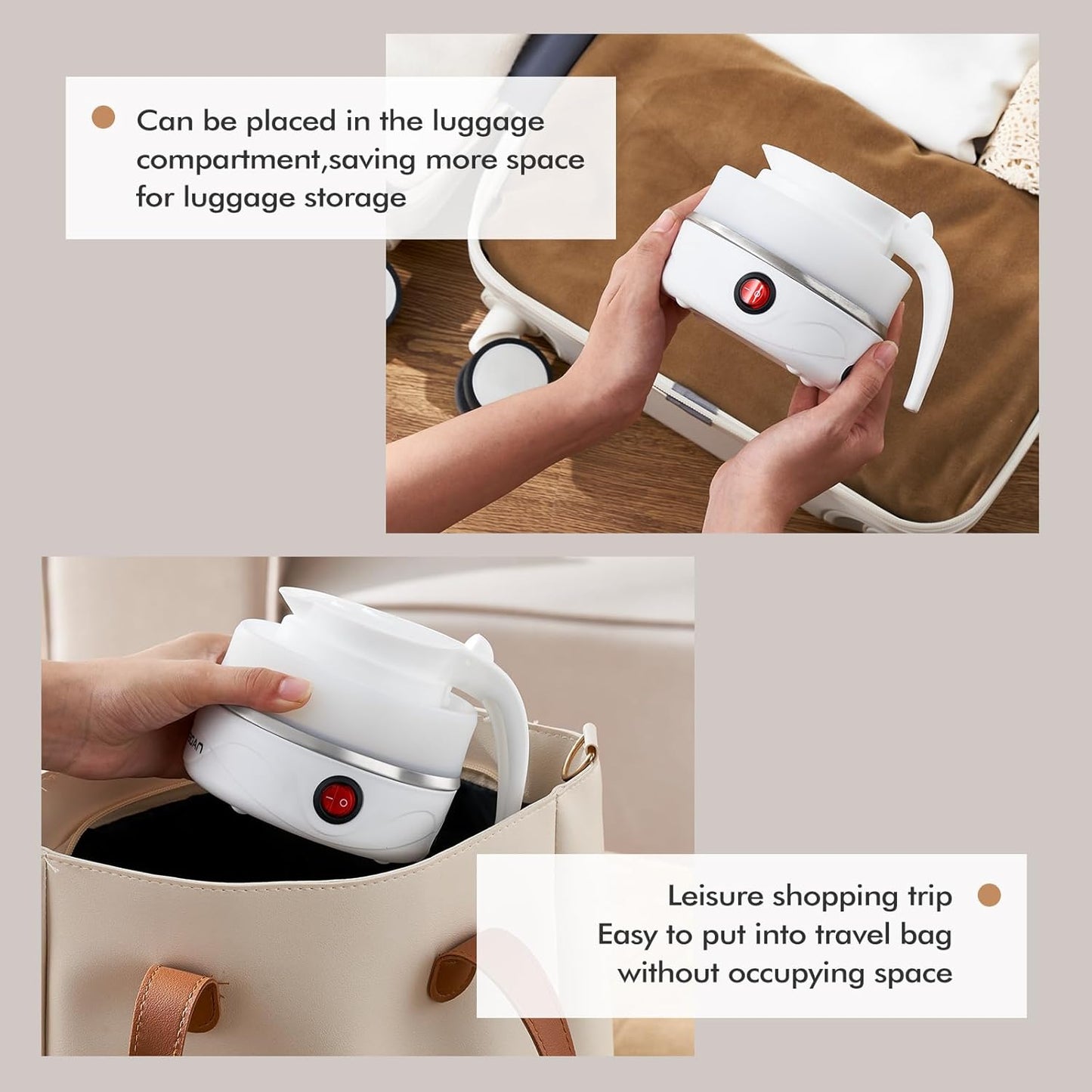 🎁Portable Foldable Electric Kettle, Collapsible, Stainless Steel