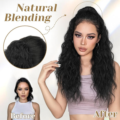 ✨Mega Curly Ponytail – Get Instant Glam and Gorgeous Volume! 🔥
