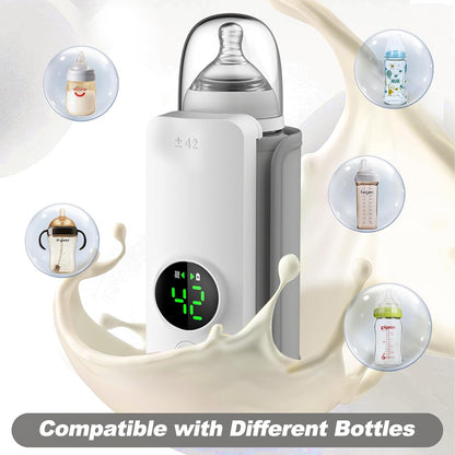 Portable Wireless Bottle Warmer – USB Rechargeable & Fast Heat 🔥🍼