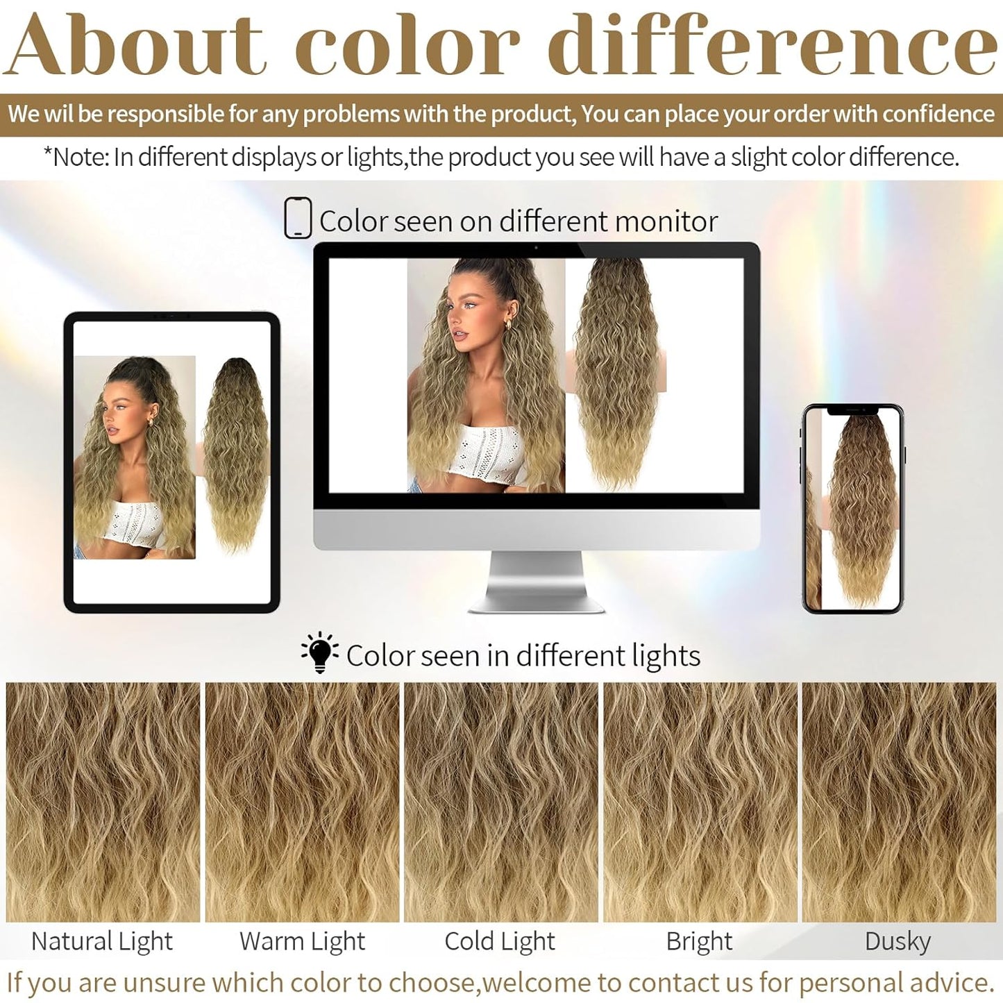 ✨Mega Curly Ponytail – Get Instant Glam and Gorgeous Volume! 🔥