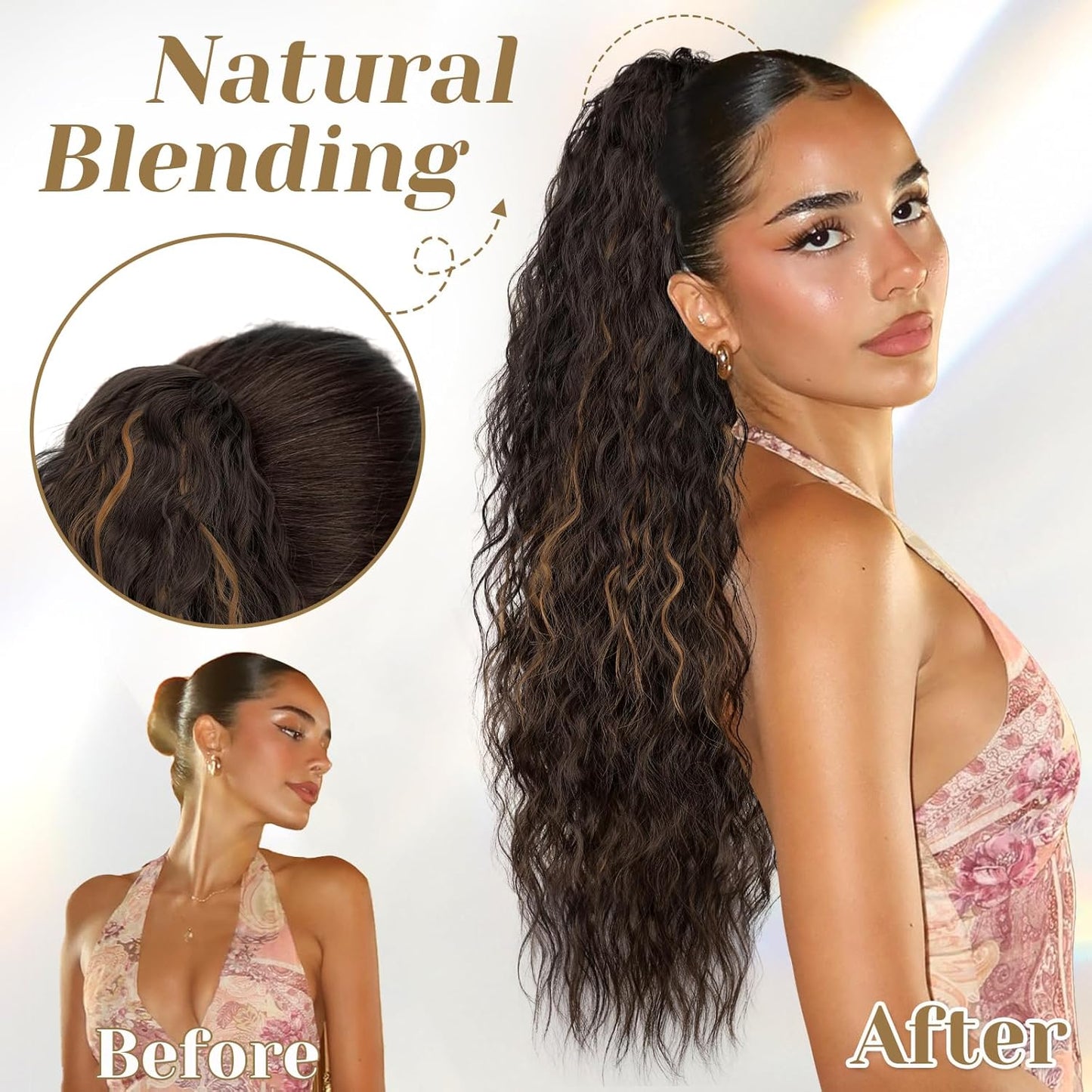 ✨Mega Curly Ponytail – Get Instant Glam and Gorgeous Volume! 🔥