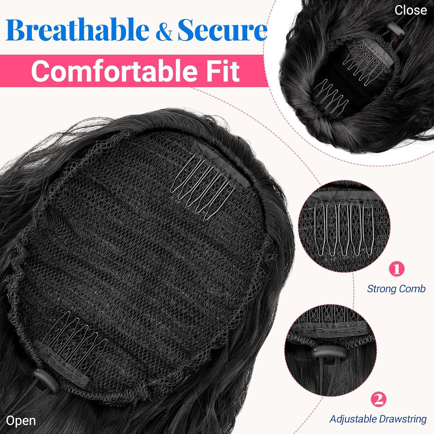 ✨Mega Curly Ponytail – Get Instant Glam and Gorgeous Volume! 🔥