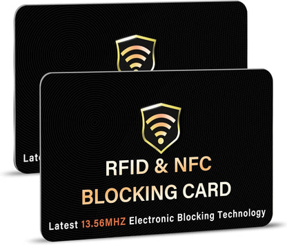 SynTech RFID Blocking Card – Protects Your Entire Wallet from Scanners & Digital Theft (Black)