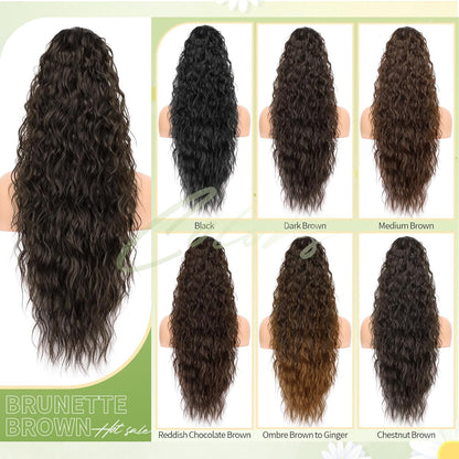 ✨Mega Curly Ponytail – Get Instant Glam and Gorgeous Volume! 🔥