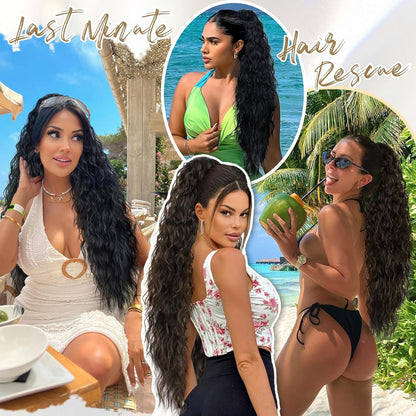 ✨Mega Curly Ponytail – Get Instant Glam and Gorgeous Volume! 🔥