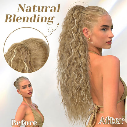 ✨Mega Curly Ponytail – Get Instant Glam and Gorgeous Volume! 🔥