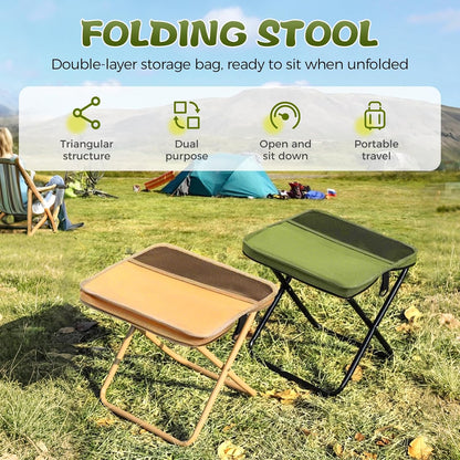 【🔥Big Sale🔥】Ultra-Light Folding Stool 🏕️ Portable for Outdoor Fun