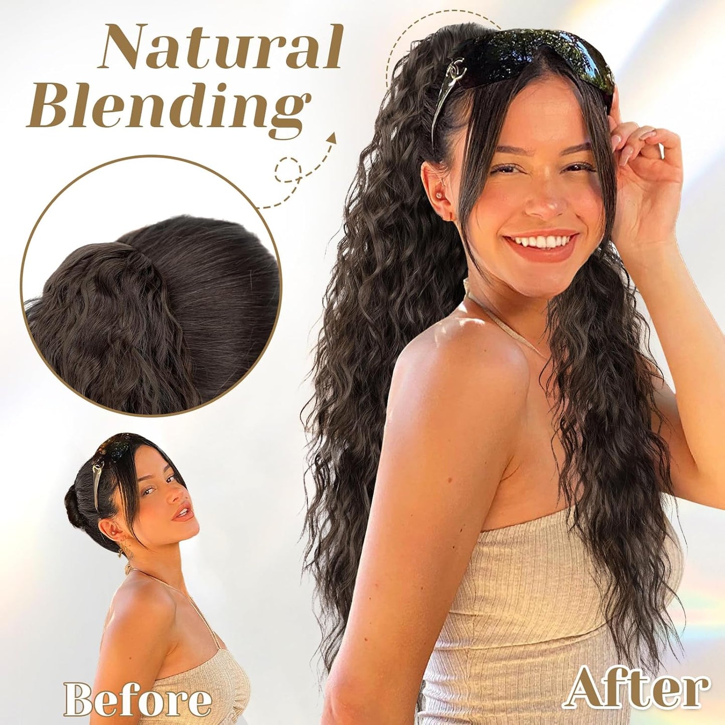 ✨Mega Curly Ponytail – Get Instant Glam and Gorgeous Volume! 🔥