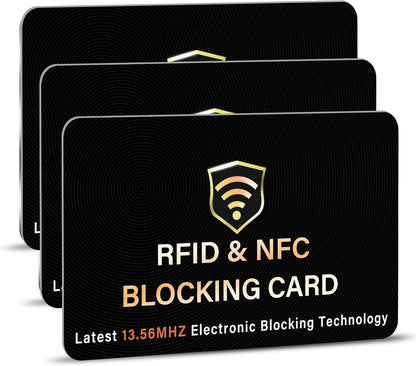 SynTech RFID Blocking Card – Protects Your Entire Wallet from Scanners & Digital Theft (Black)