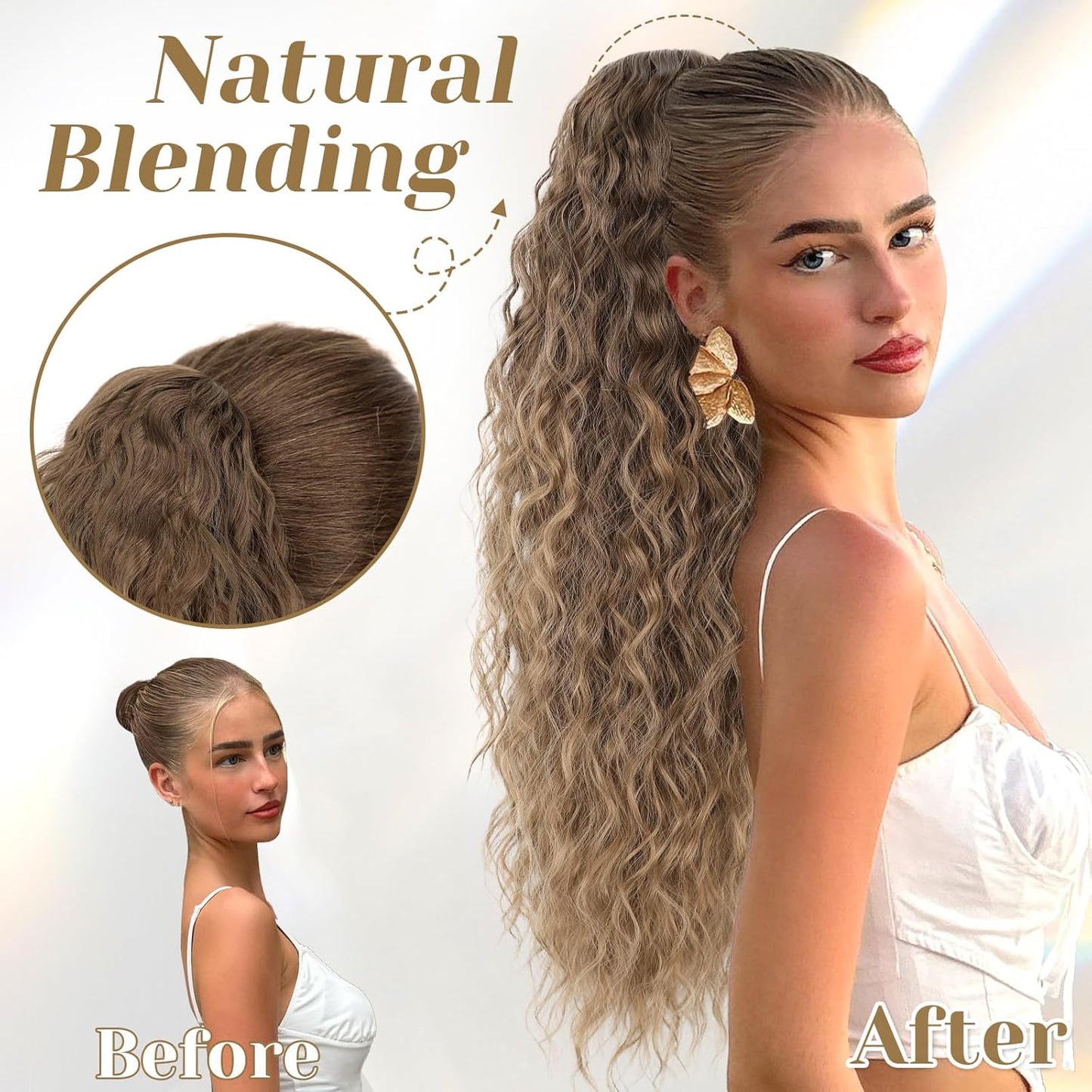 ✨Mega Curly Ponytail – Get Instant Glam and Gorgeous Volume! 🔥