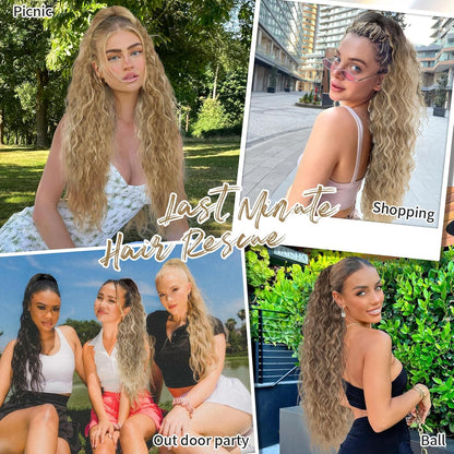 ✨Mega Curly Ponytail – Get Instant Glam and Gorgeous Volume! 🔥