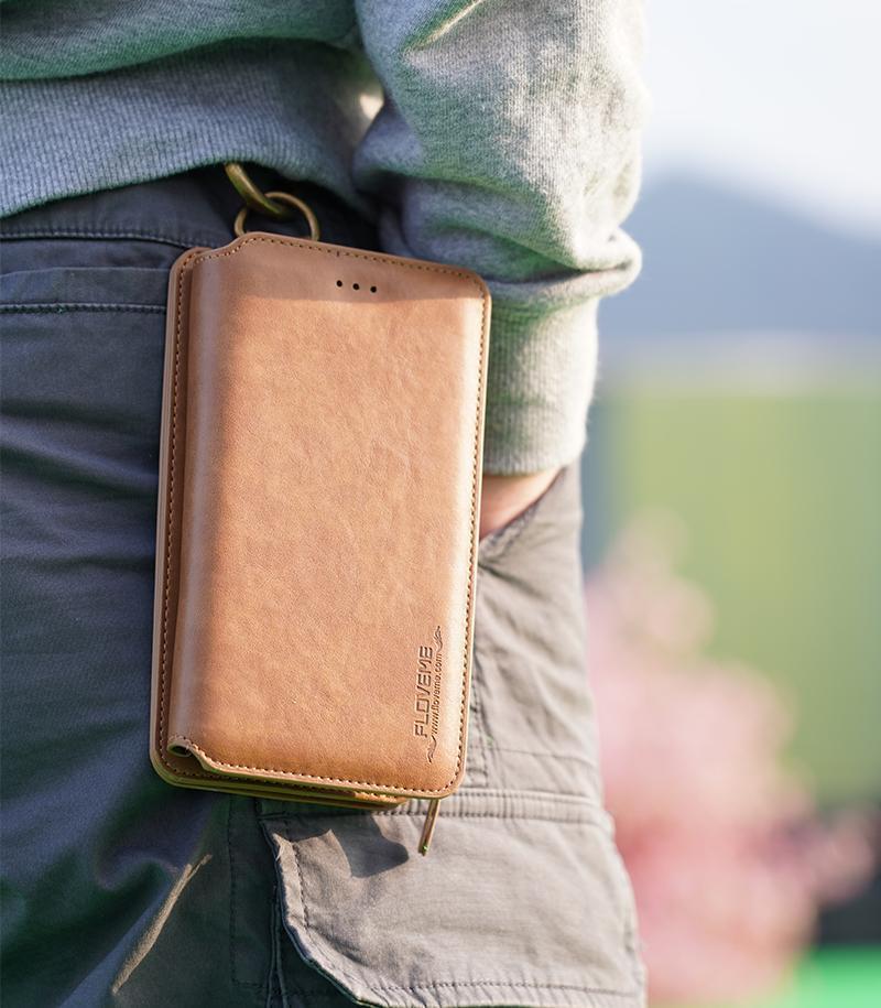 Classic Retro Stand Wallet Case for iPhone