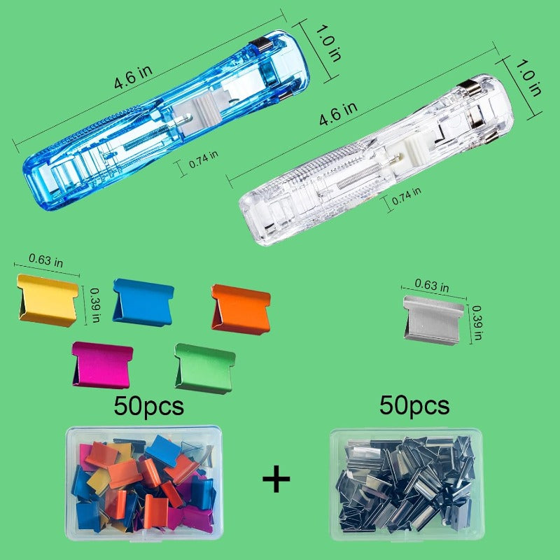 Staple-Free Clip Binder Set