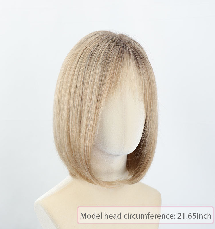 Theodora - Wigyy Ash Blonde Straight Layered Wigs